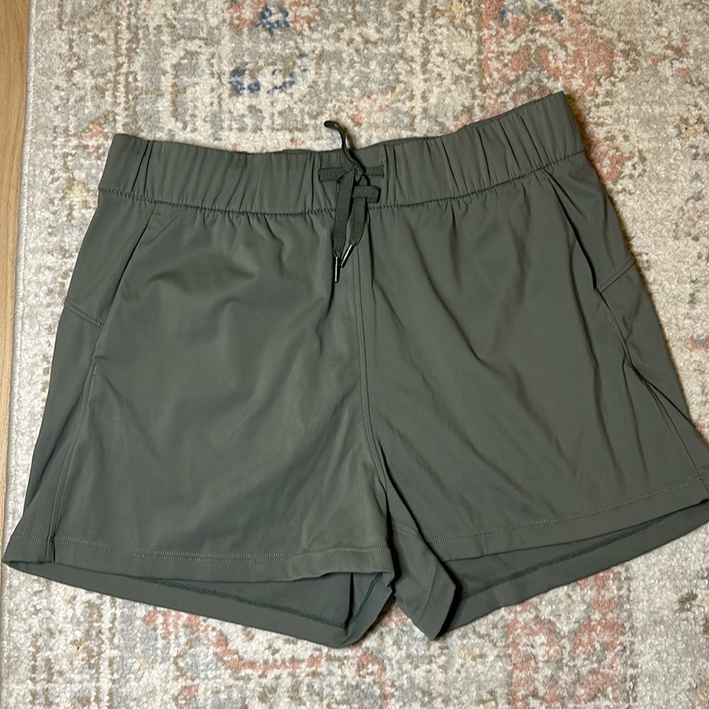 Olive green athletic shorts